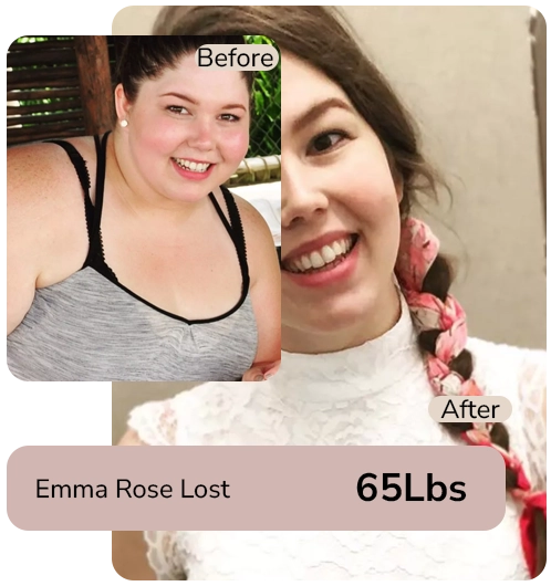 Visual representation of a weight loss journey