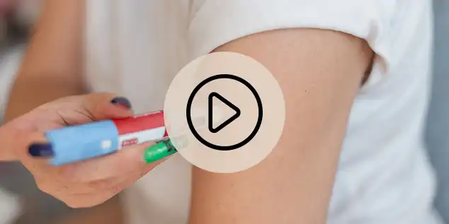 Instructional video thumbnail explaining how to inject weight loss medication