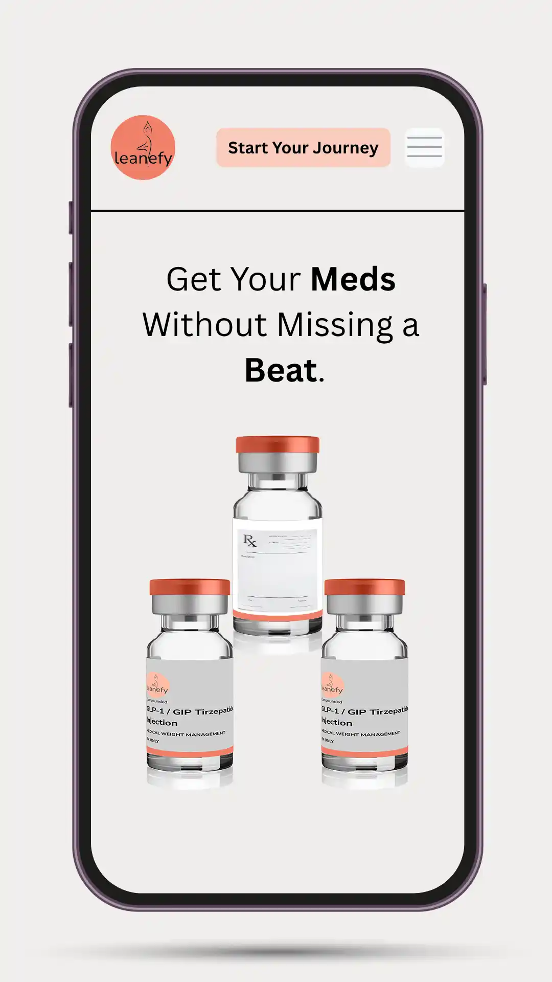 Weight loss medication home delivery service for online telehealth prescriptions